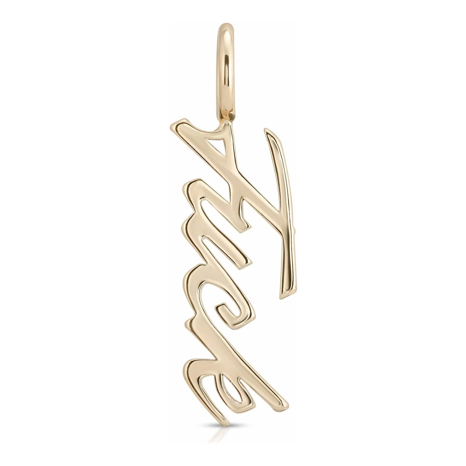 eklexic GOLD SCRIPT PENDANT FUCK by eklexic