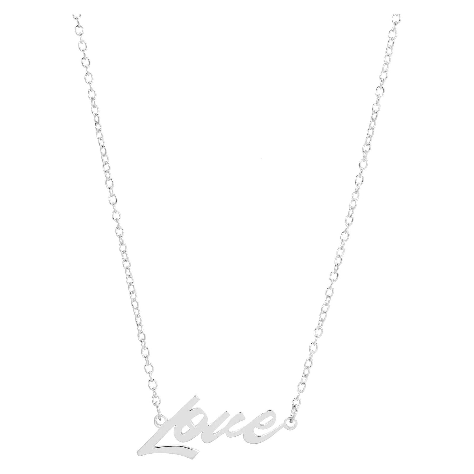 eklexic GOLD LOVE SCRIPT NECKLACE by eklexic