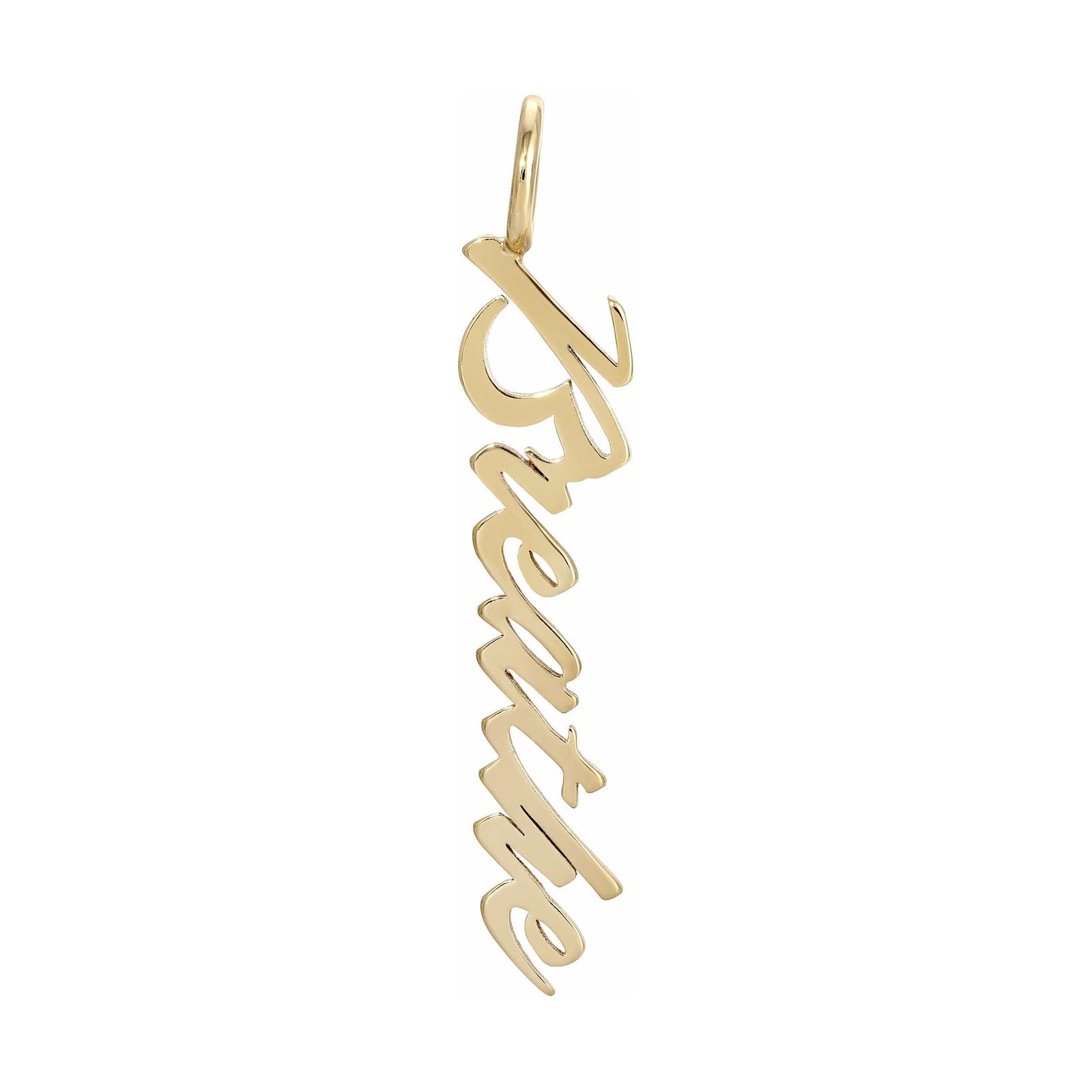 eklexic GOLD Script Pendant Breathe by eklexic