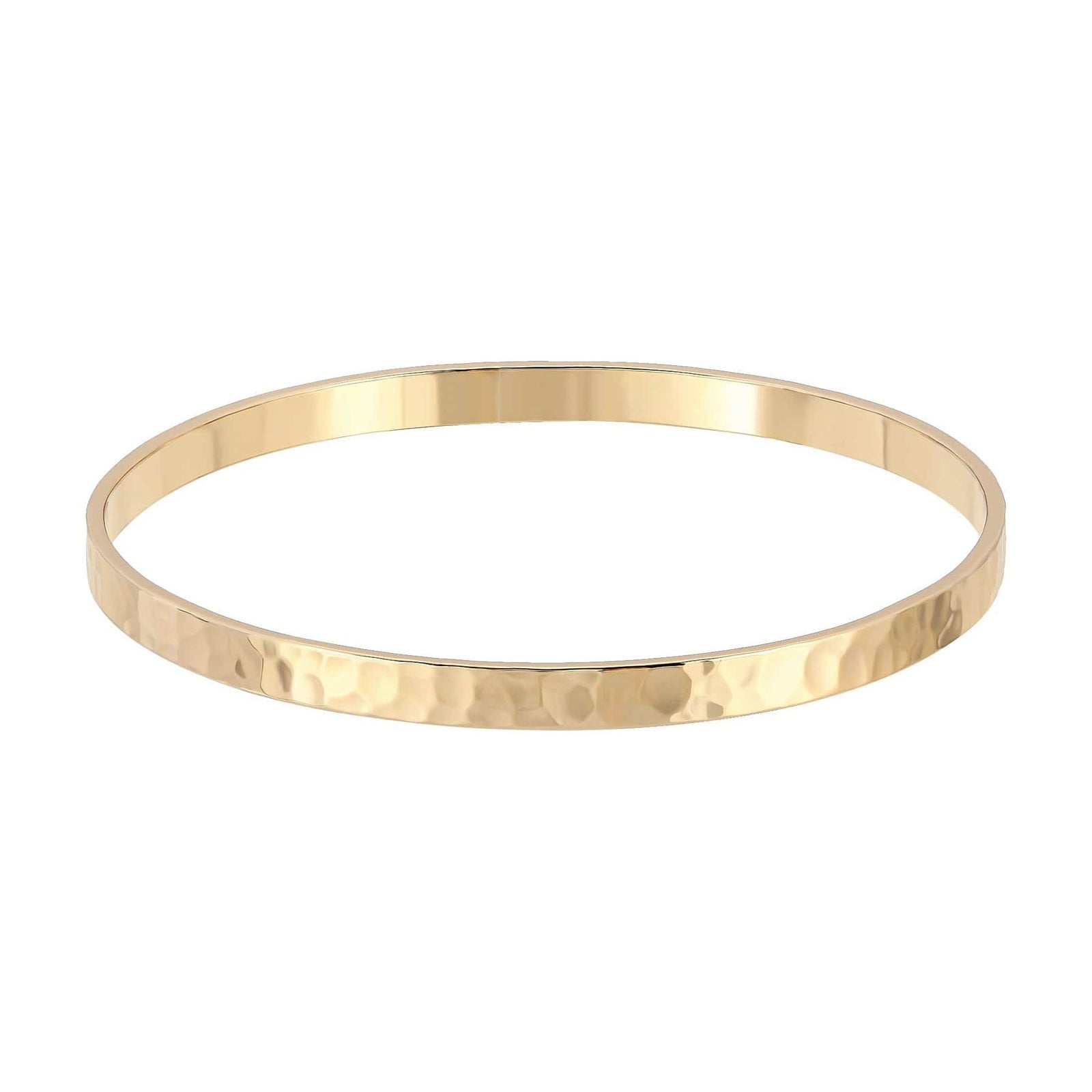 eklexic GOLD Hammered Bangle by eklexic