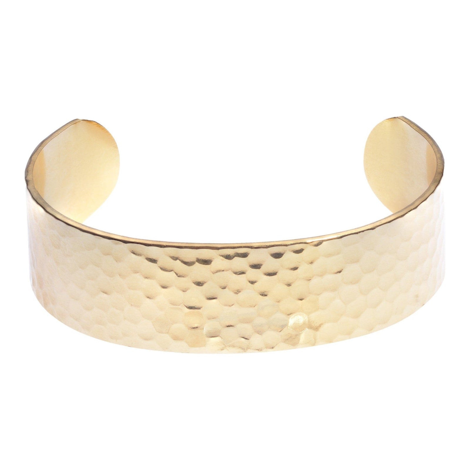 eklexic GOLD 3/4 Inch Hammered Cuff by eklexic
