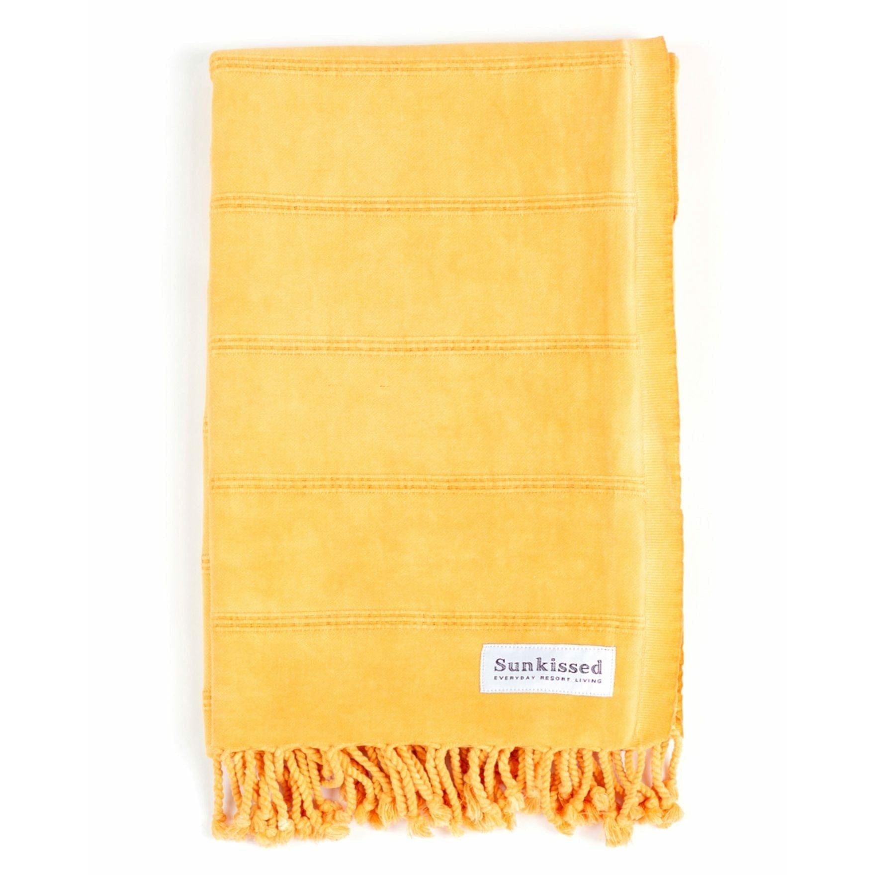 Sunkissed L • 100cm x 180cm • 40"W x 72"L / Yellow Tuscany • Sand Free Beach Towel by Sunkissed