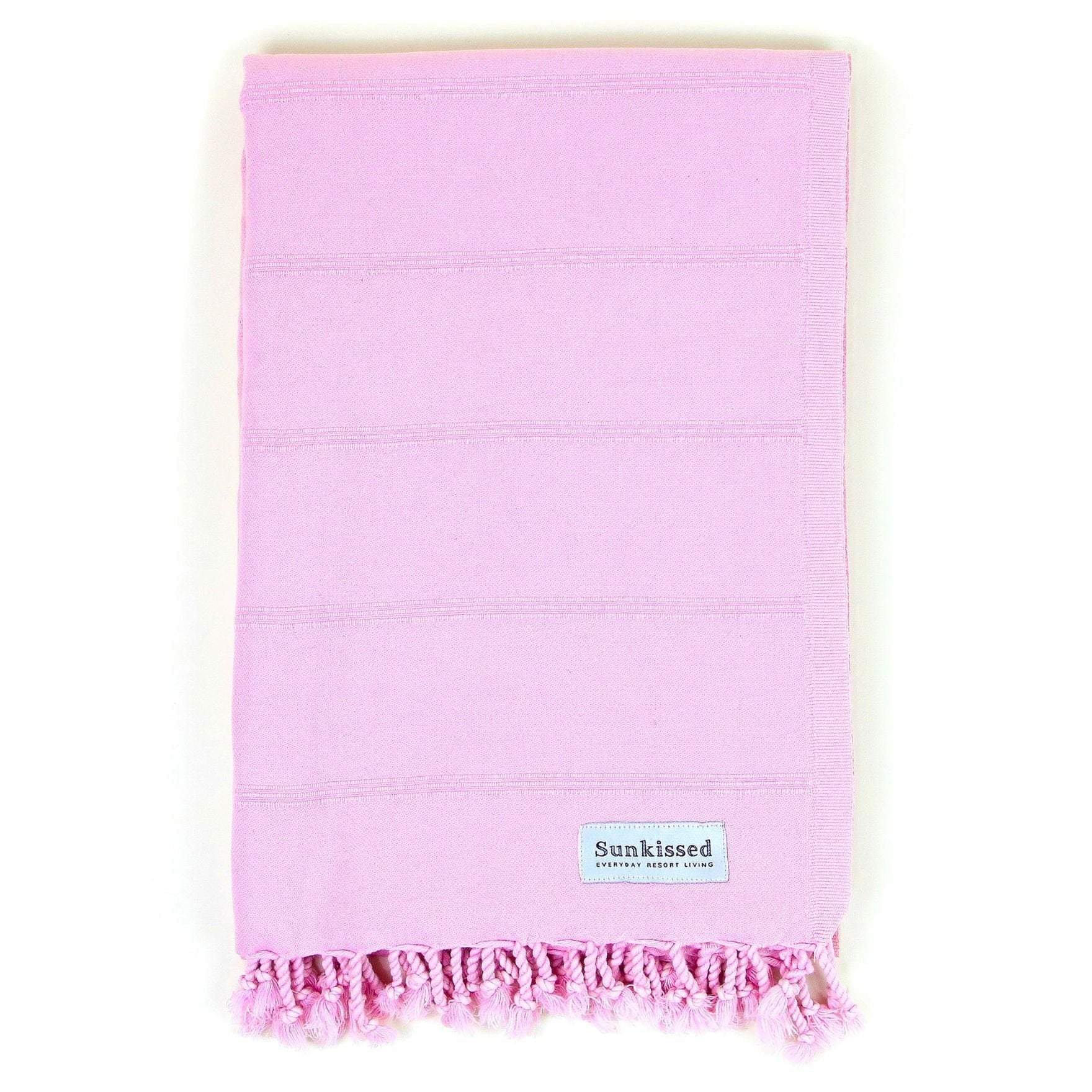 Sunkissed Baby Pink / L • 100cm x 180cm • 40"W x 72"L Fiji • Sand Free Beach Towel by Sunkissed
