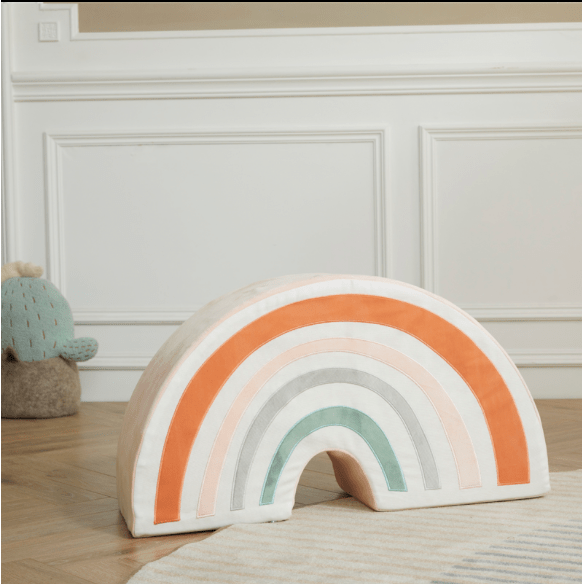 Wonder and Wise Rainbow Pouf by Wonder and Wise