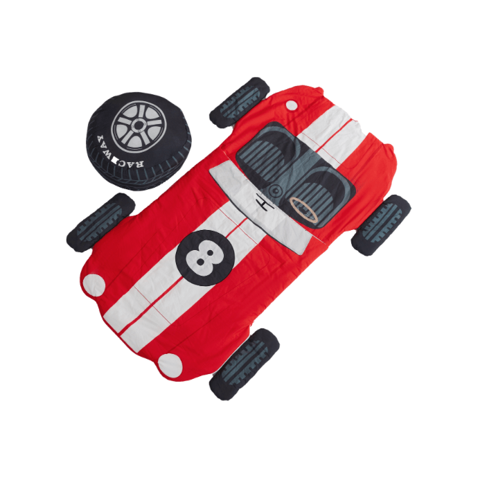 Wonder and Wise Red Race Car Sleeping Bag by Wonder and Wise