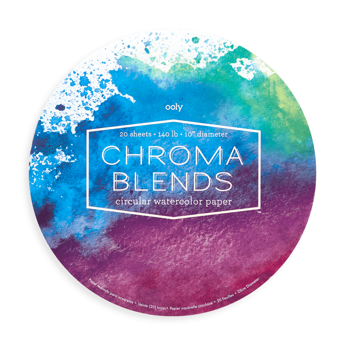 OOLY Chroma Blends Circular Watercolor Paper by OOLY
