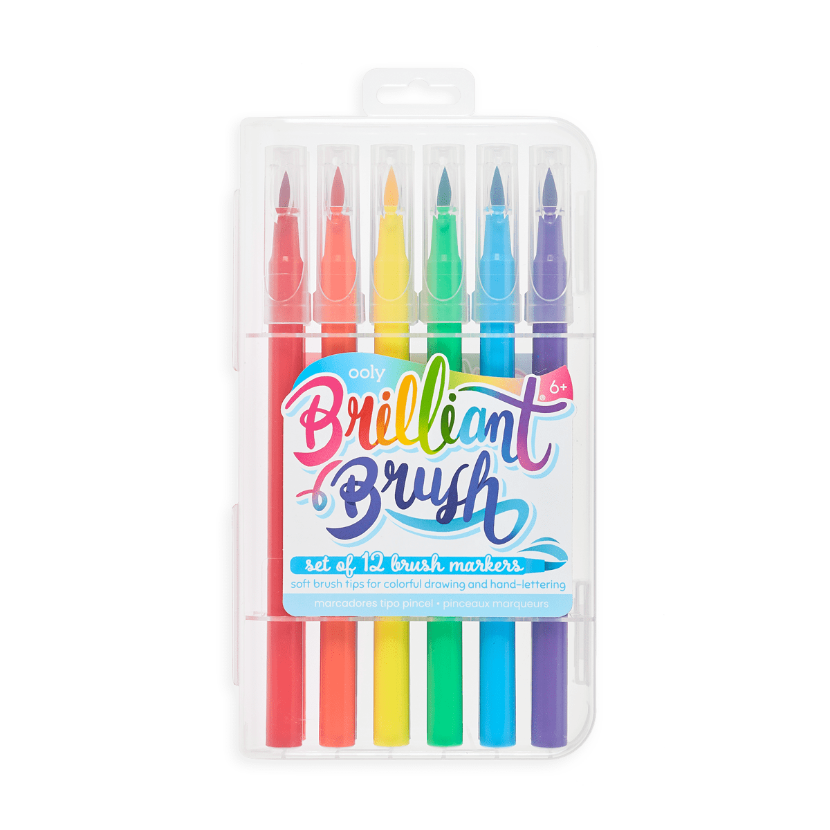 OOLY Set of 12 Brilliant Brush Markers by OOLY