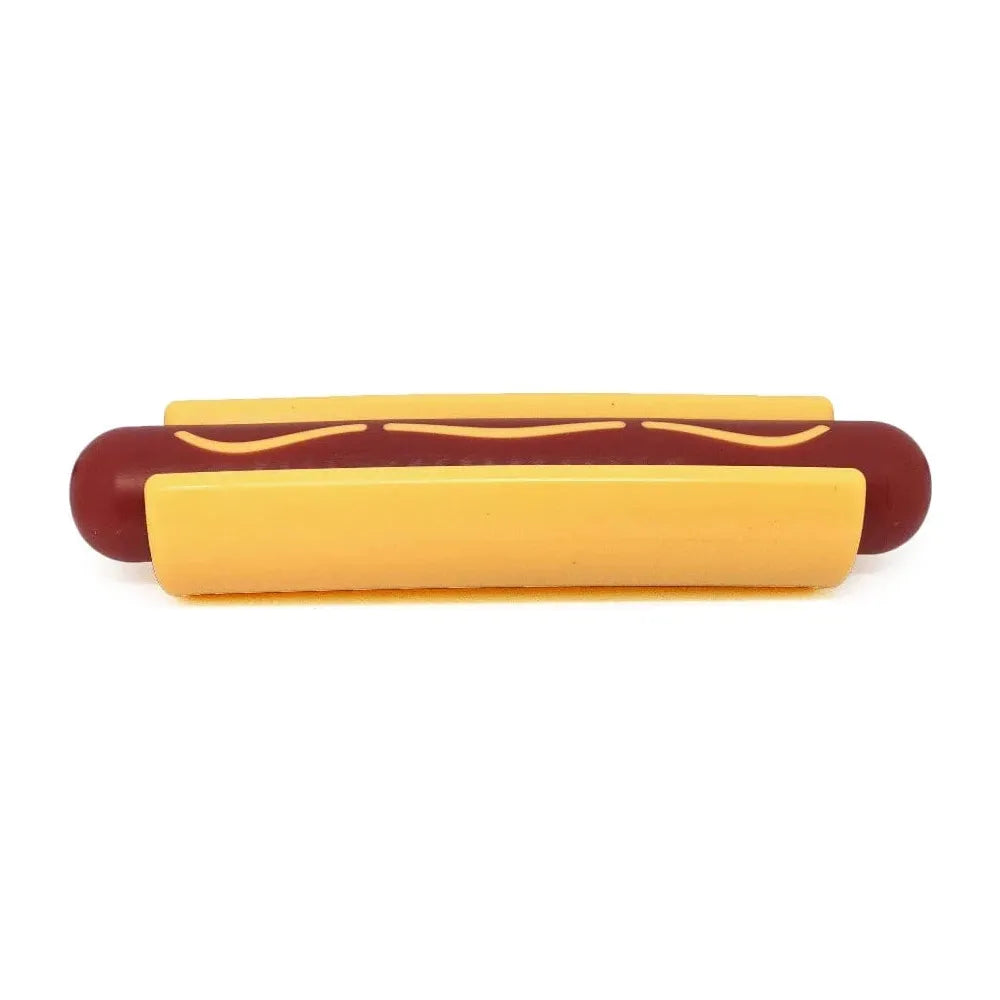 SodaPup/True Dogs, LLC Hot Dog Nylon Toy Hot Dog Ultra Durable Nylon Dog Chew Toy by SodaPup/True Dogs, LLC