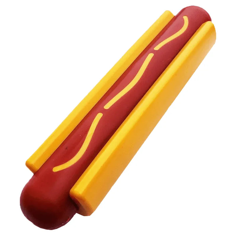SodaPup/True Dogs, LLC Hot Dog Nylon Toy Hot Dog Ultra Durable Nylon Dog Chew Toy by SodaPup/True Dogs, LLC