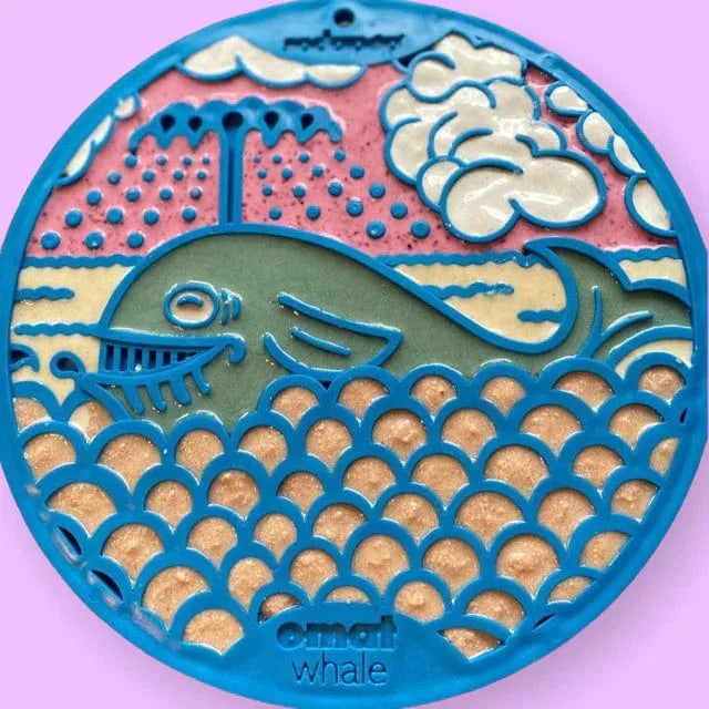 SodaPup/True Dogs, LLC Blue Whale E-Mat Whale Design eMat Enrichment Lick Mat With Suction Cups by SodaPup/True Dogs, LLC