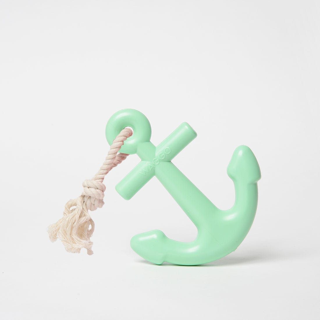 Waggo Mint Anchor / Large Anchors Aweigh Rubber Dog Toy by Waggo