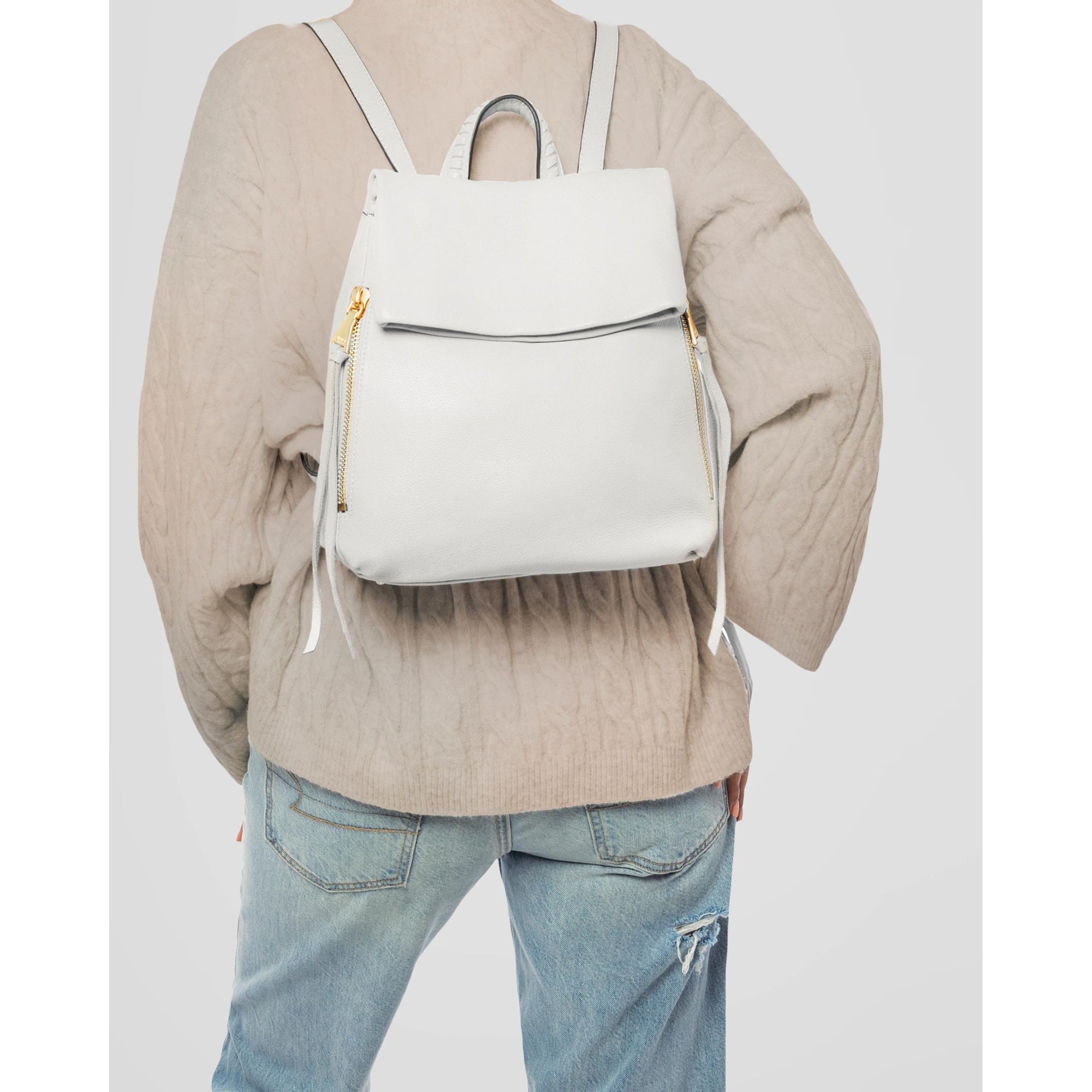 Aimee Kestenberg Cloud with Shiny Gold / Backpacks Bali Backpack by Aimee Kestenberg