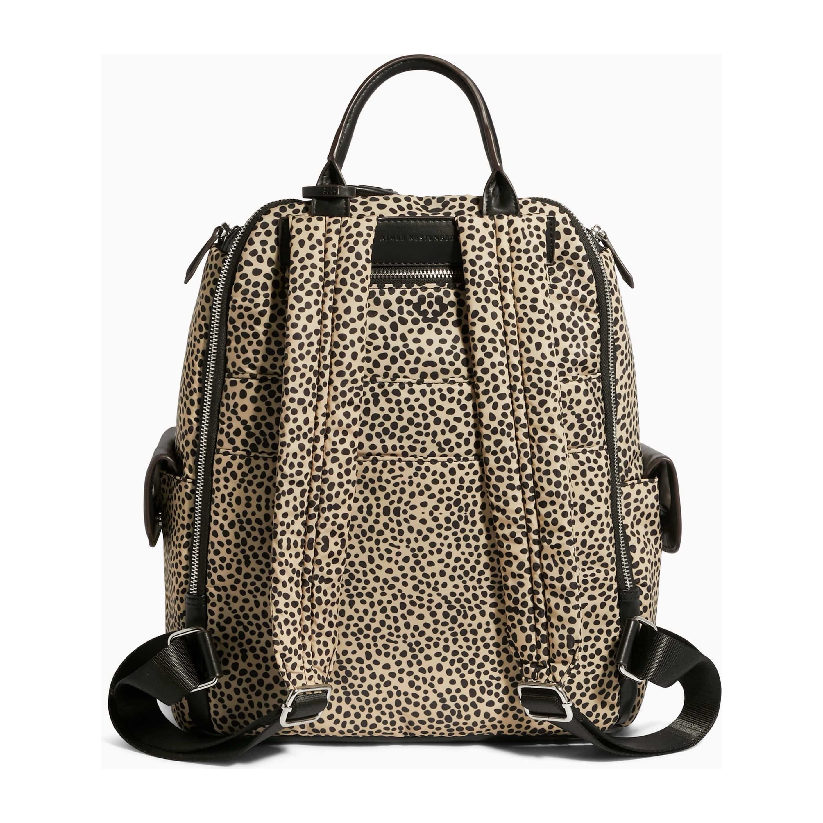 Leopard print backpack diaper sales bag