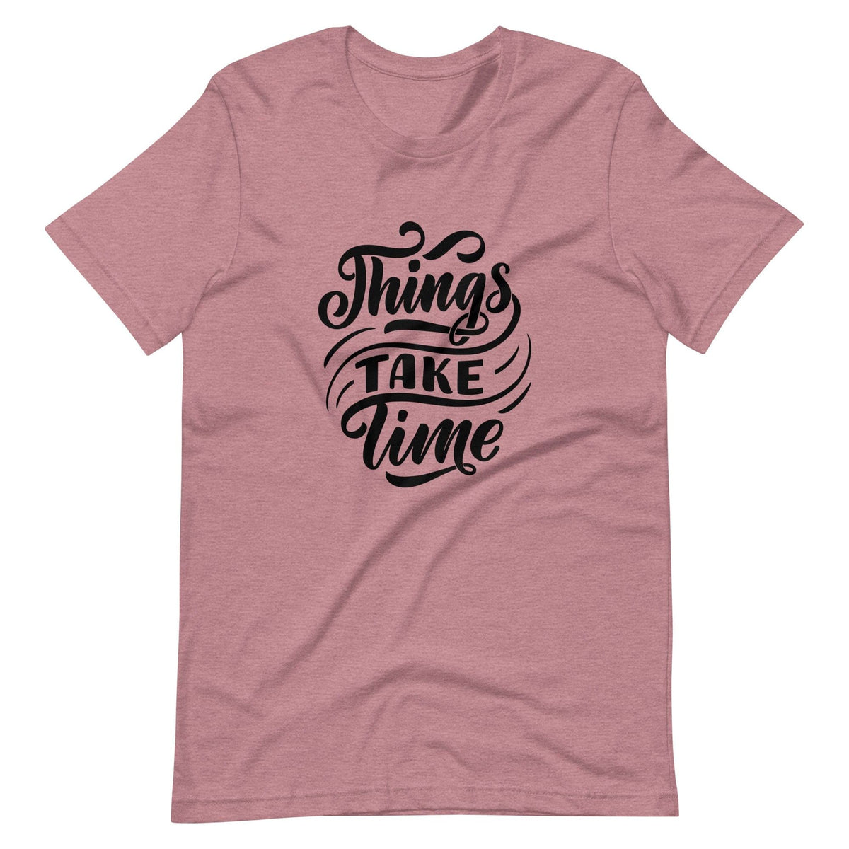 Karma Kiss Heather Orchid / S Things Take Time Unisex T-Shirt