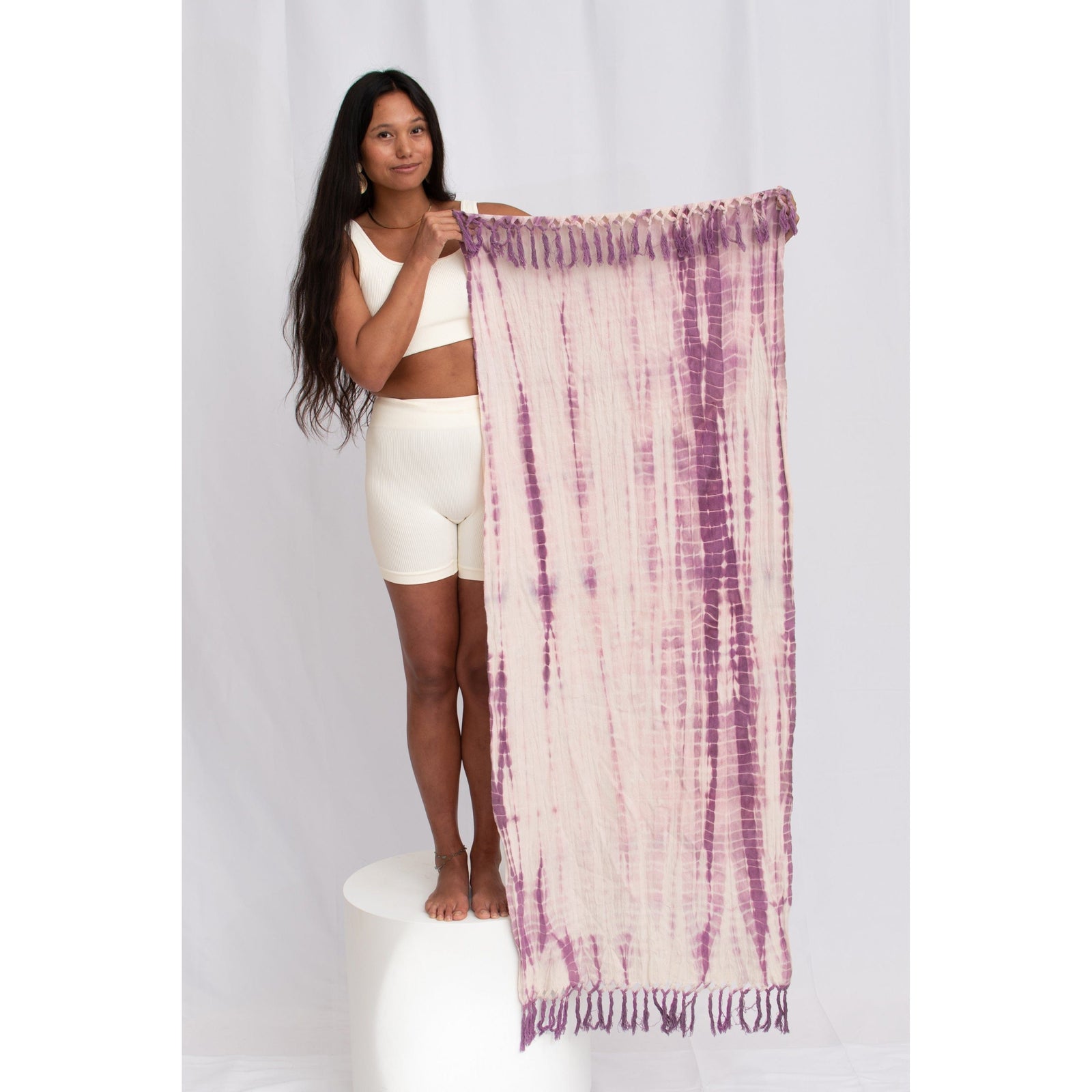 okoliving Amethyst Shibori Yoga Towels by okoliving