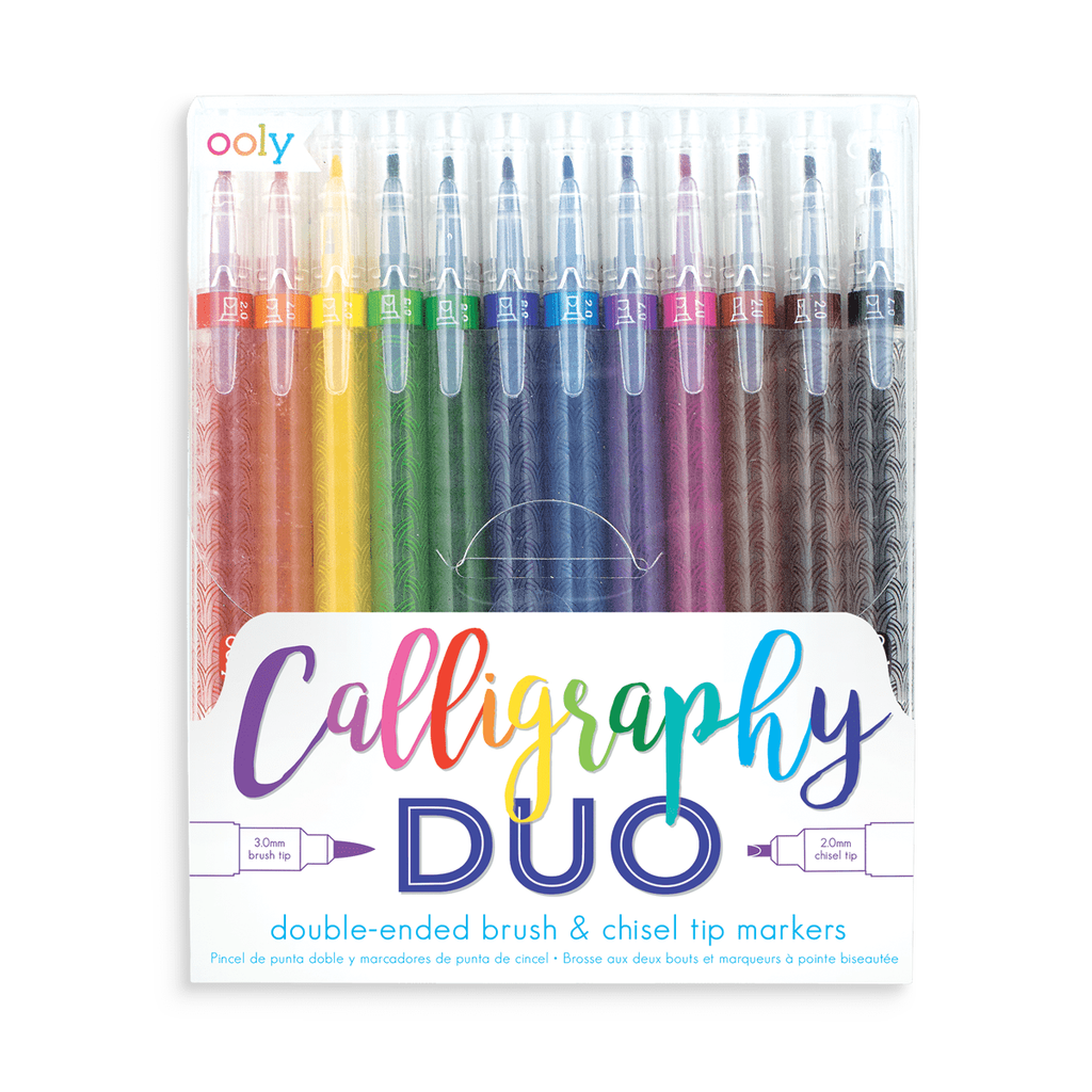 Ooly, Dual Tone Double Ended Brush Marker - set of 12/24 colors