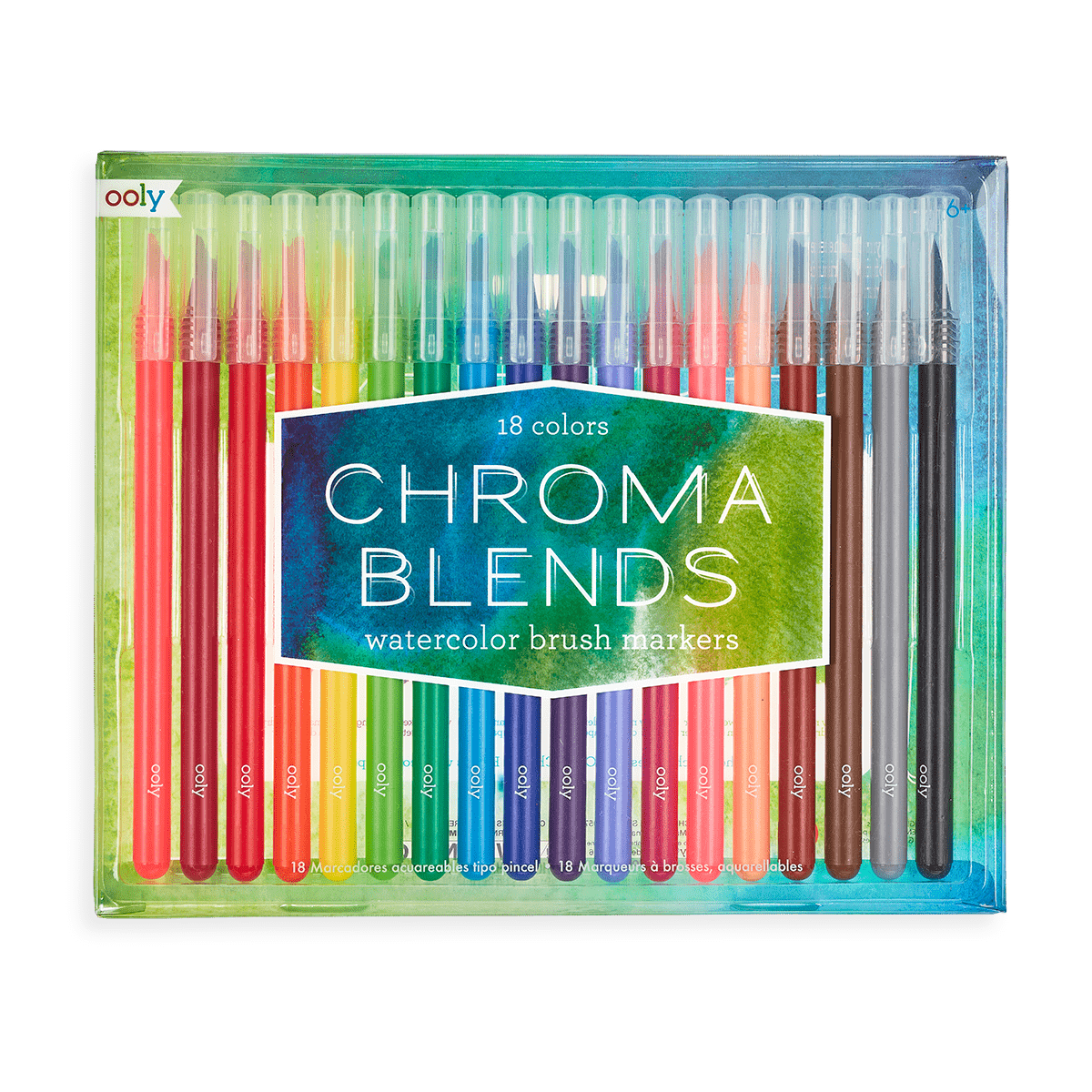 OOLY Chroma Blends Watercolor Brush Markers by OOLY