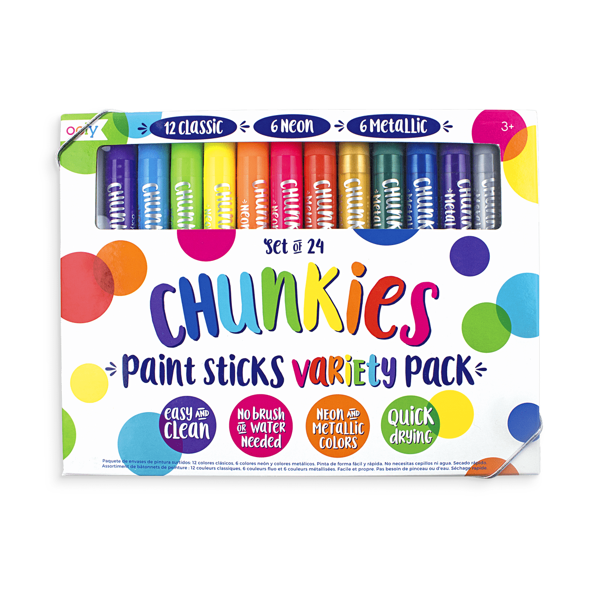 Ooly Smooth Stix Watercolor Gel Crayons - Set of 24