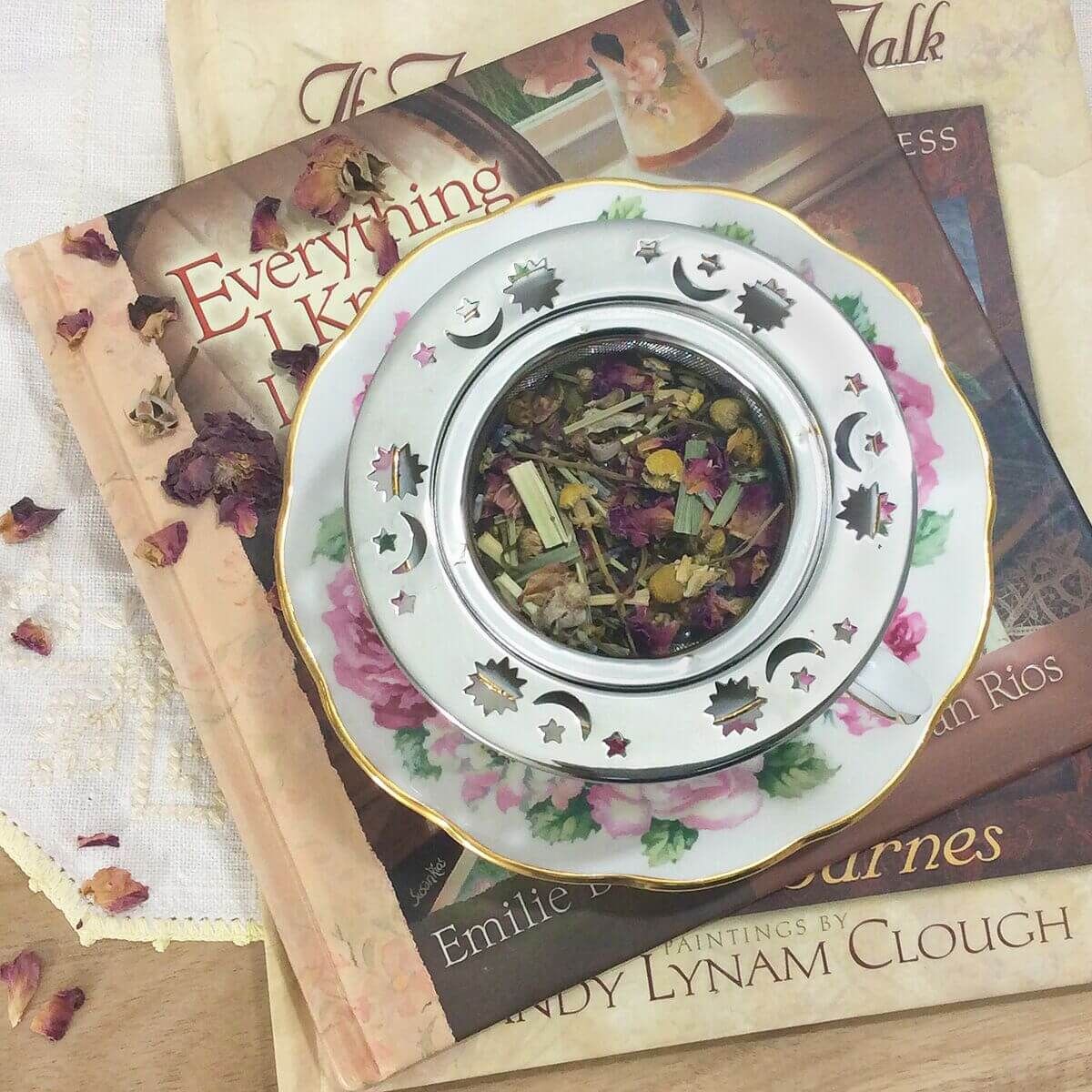 Plum Deluxe Tea Calm Chamomile Bloom Herbal Tea (Rose - Lavender) by Plum Deluxe Tea