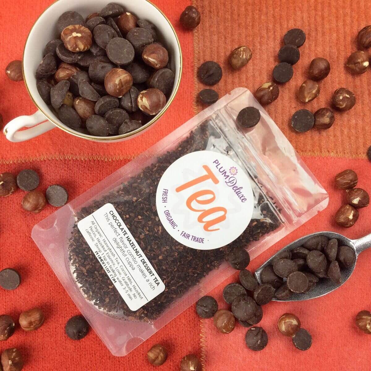 Plum Deluxe Tea Chocolate Hazelnut Dessert Tea by Plum Deluxe Tea