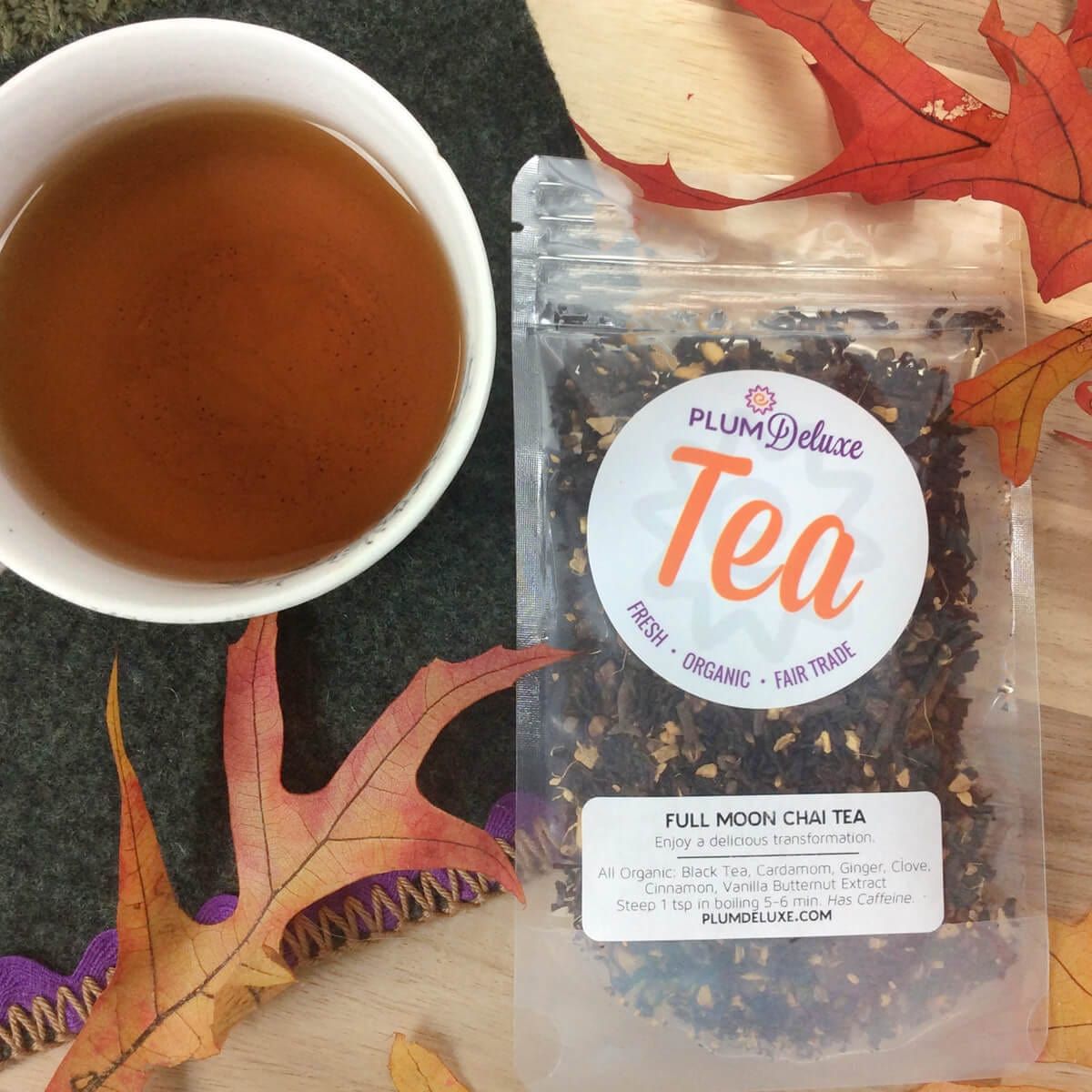 Plum Deluxe Tea Full Moon Chai (Vanilla Butternut Masala Chai) by Plum Deluxe Tea