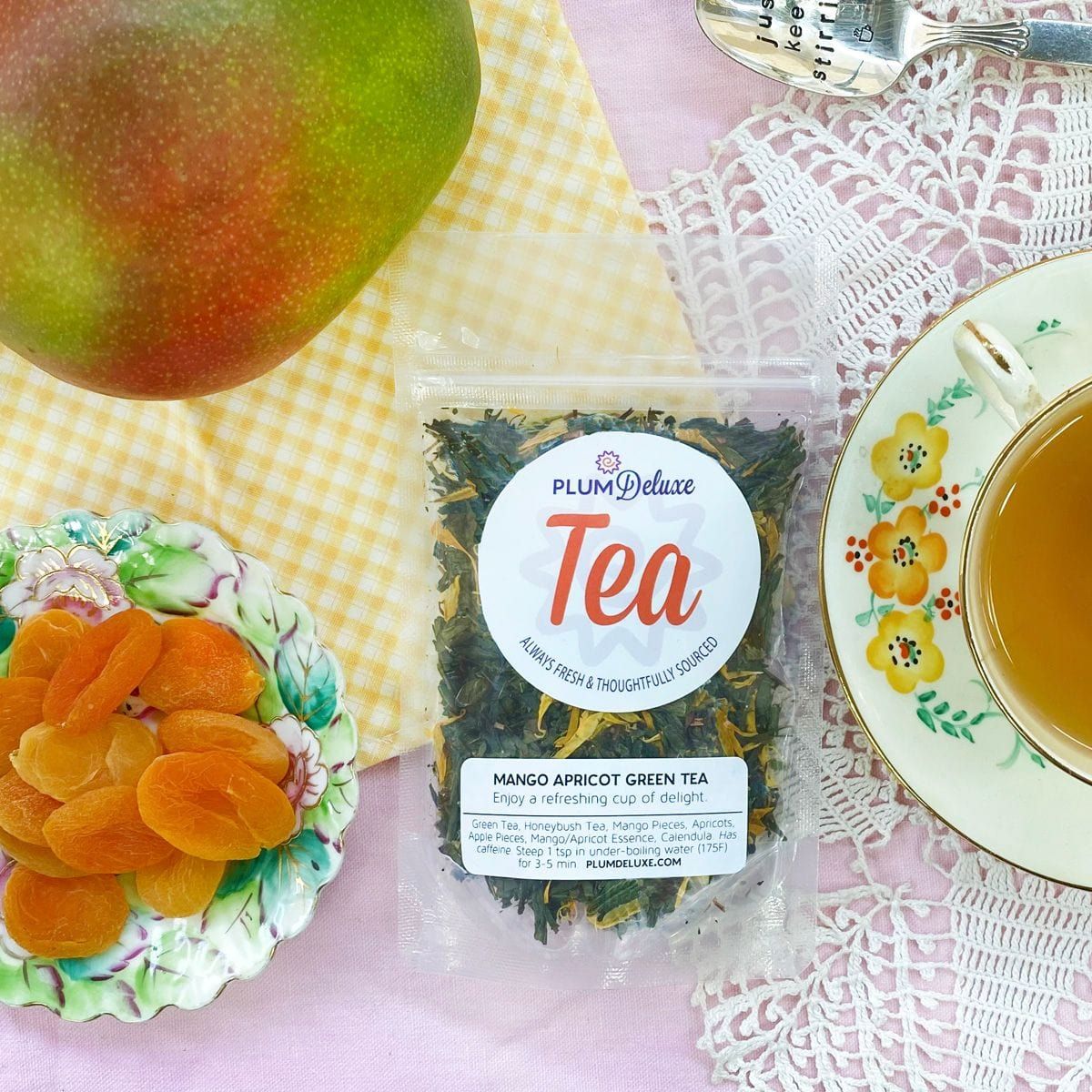 Plum Deluxe Tea Mango-Apricot Green Tea by Plum Deluxe Tea
