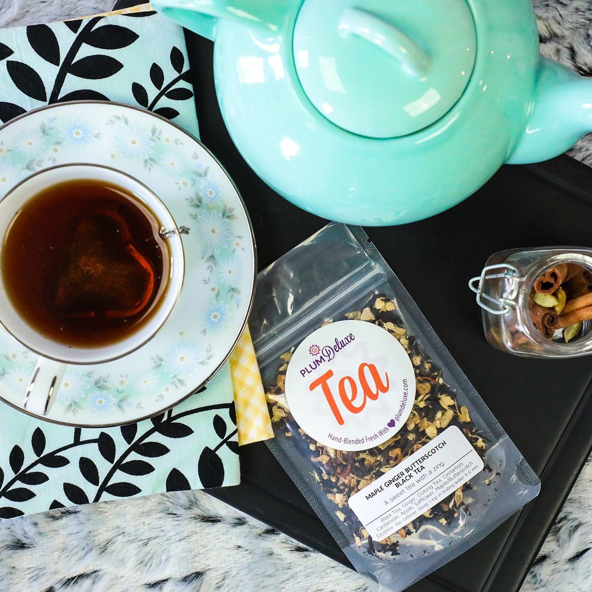 Plum Deluxe Tea Maple Ginger Butterscotch Black Tea by Plum Deluxe Tea