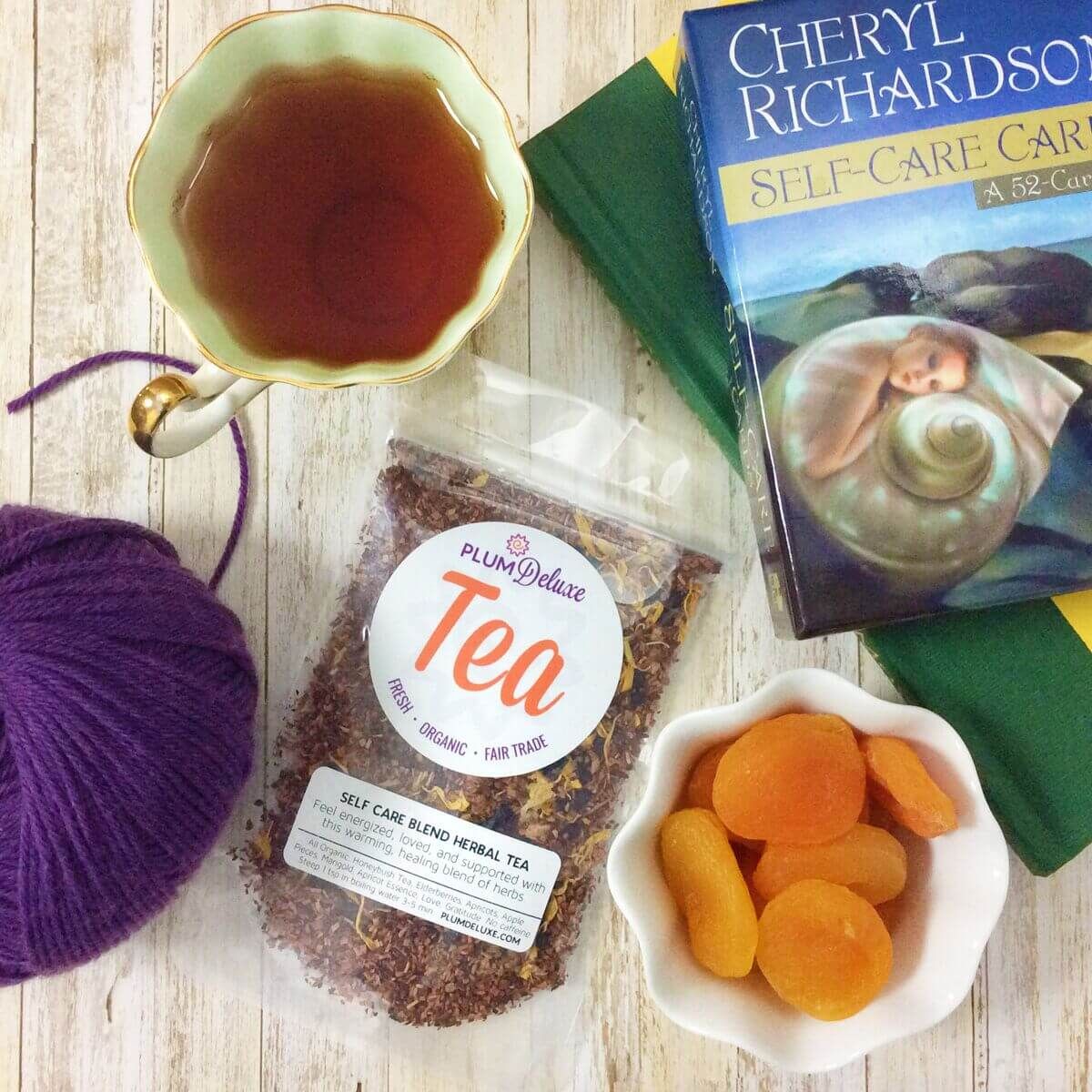 Plum Deluxe Tea 1 Oz ($7) The Self Care Blend (Elderberry - Apricot) by Plum Deluxe Tea