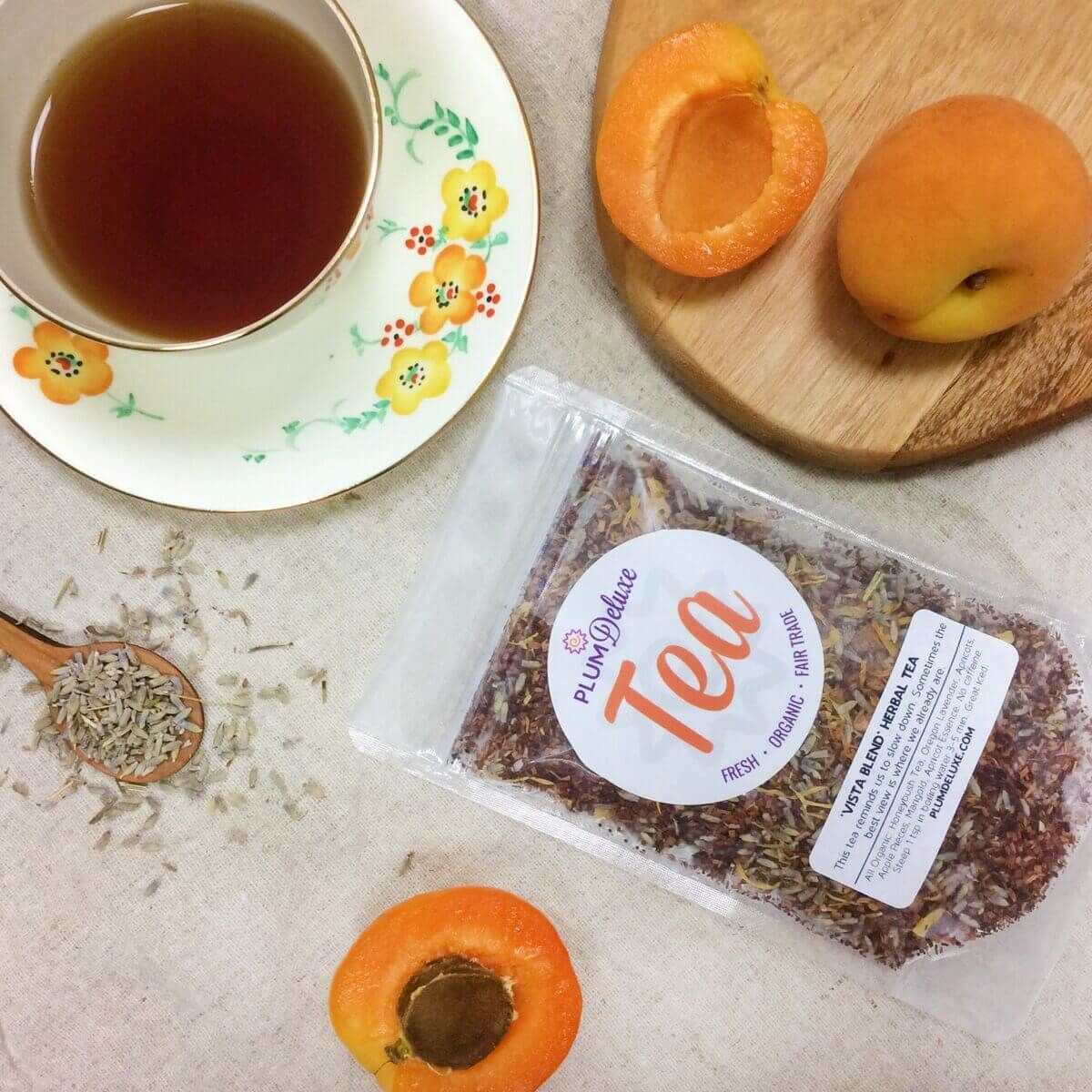 Plum Deluxe Tea 'Vista Blend' Herbal Tea (Apricot - Lavender) by Plum Deluxe Tea