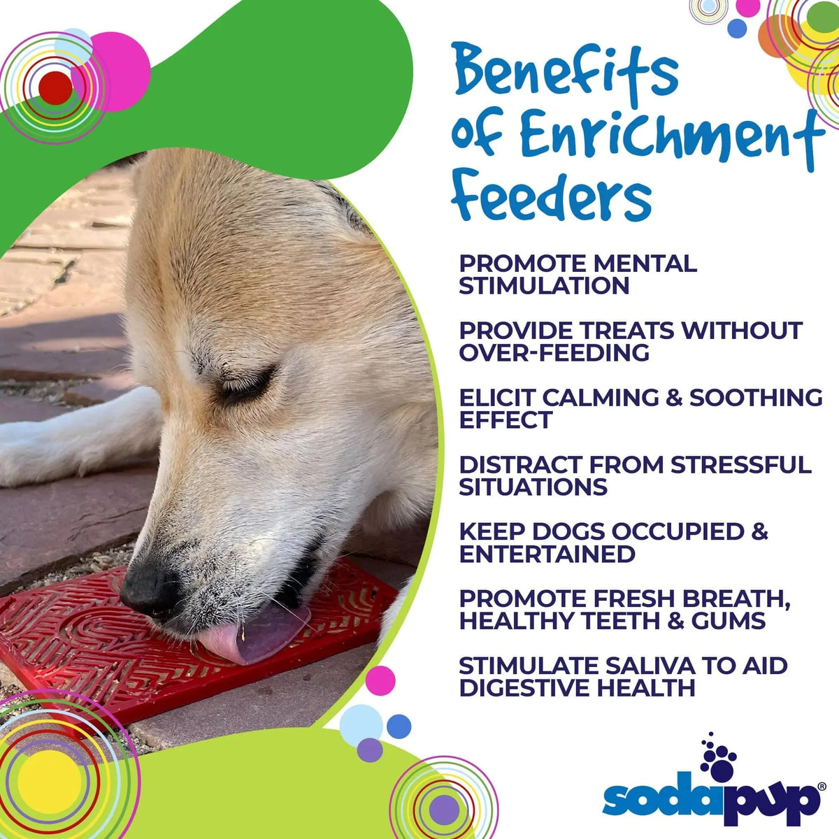 SodaPup/True Dogs, LLC Heart Design &quot;Love&quot; eMat Enrichment Lick Mat by SodaPup/True Dogs, LLC