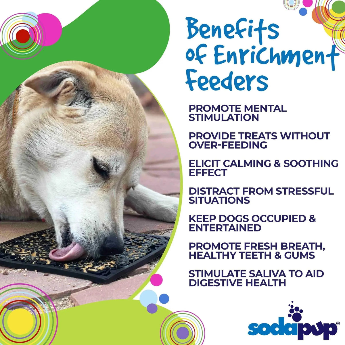 SodaPup/True Dogs, LLC Zombie Design Emat Enrichment Lick Mat by SodaPup/True Dogs, LLC