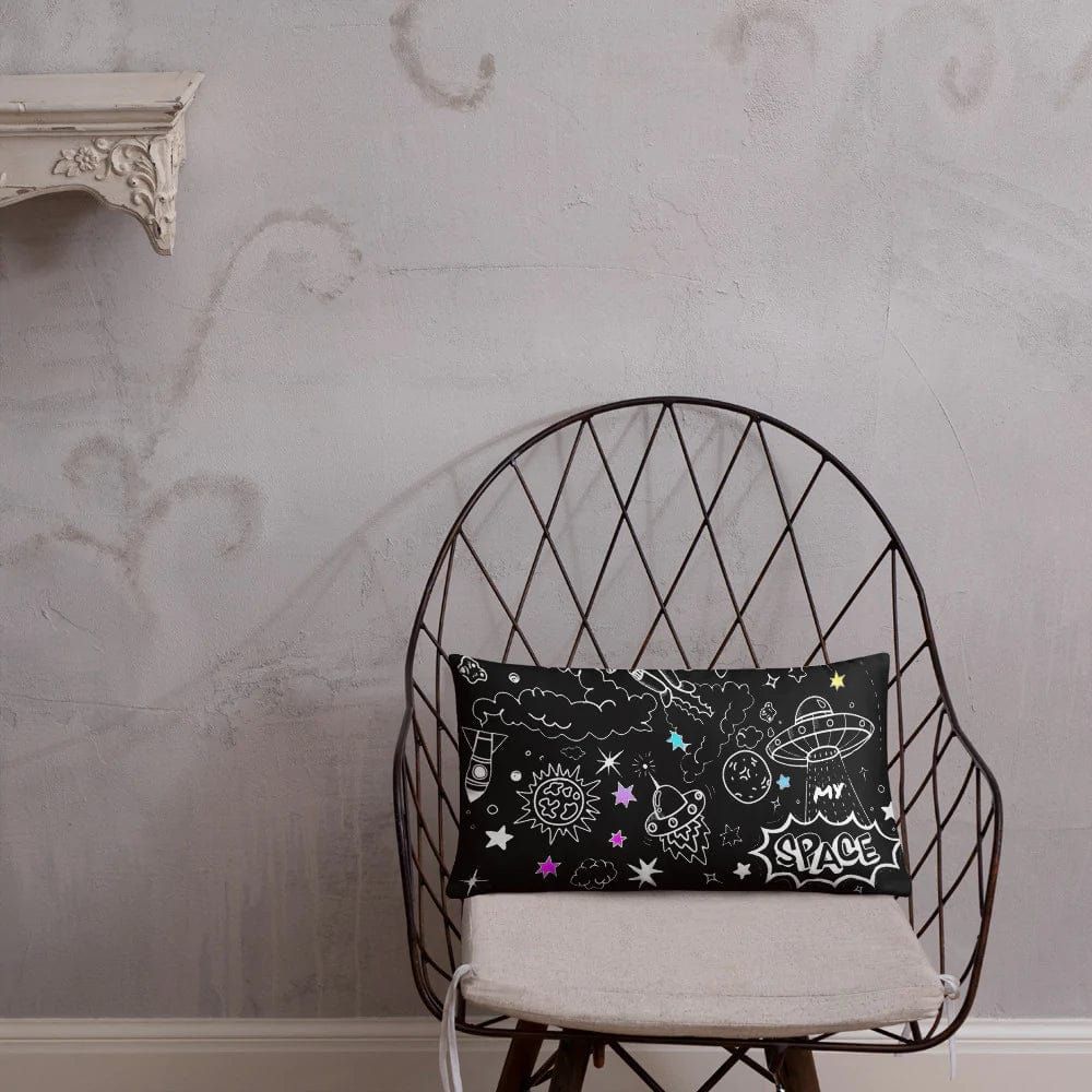 Stardust 20×12 Black Ultra Galactic, basic Pillow with pillow case by Stardust