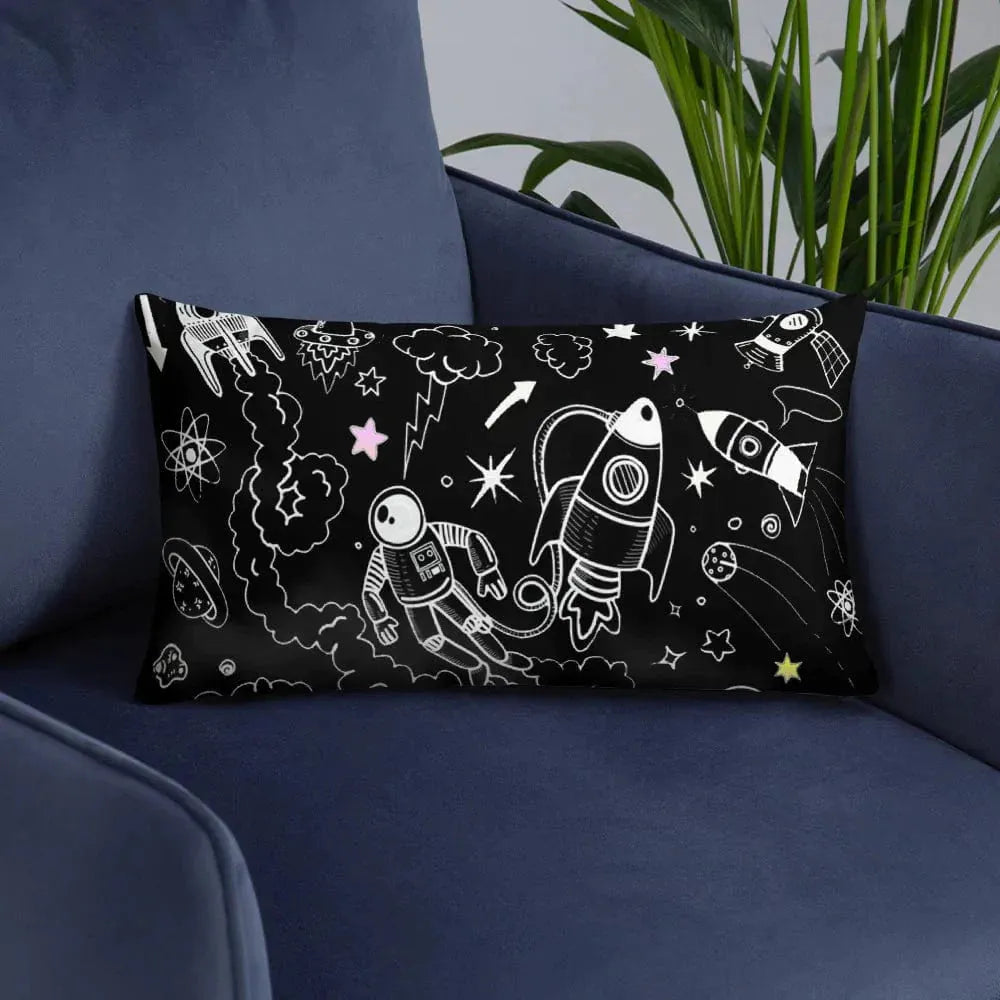 Stardust Black Ultra Galactic, basic Pillow with pillow case by Stardust