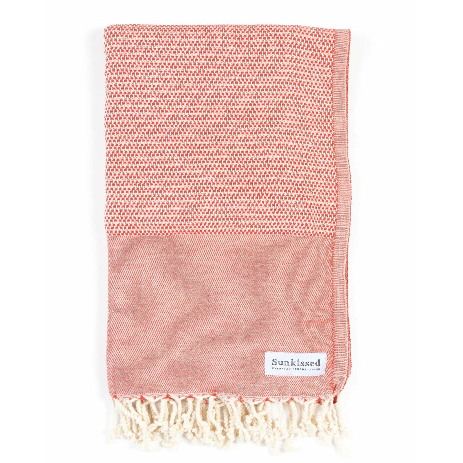 Sunkissed Red / L • 100cm x 180cm • 40"W x 72"L Montenegro • Sand Free Beach Towel by Sunkissed
