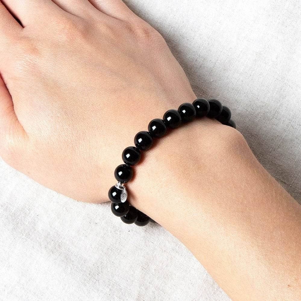Tiny Rituals M Black Tourmaline Energy Bracelet 8mm by Tiny Rituals