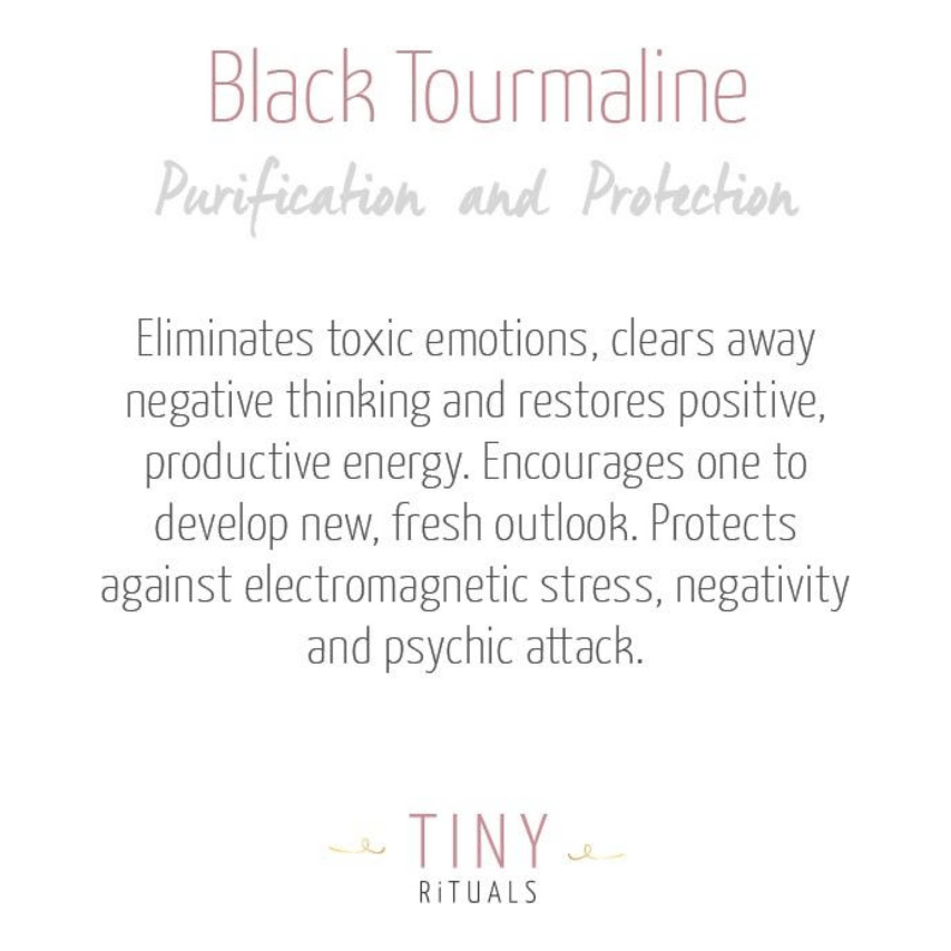 Tiny Rituals Black Tourmaline Energy Bracelet 8mm by Tiny Rituals