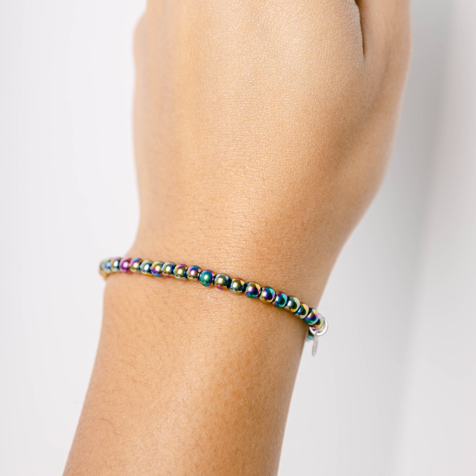 Tiny Rituals M Rainbow Hematite Energy Bracelet by Tiny Rituals