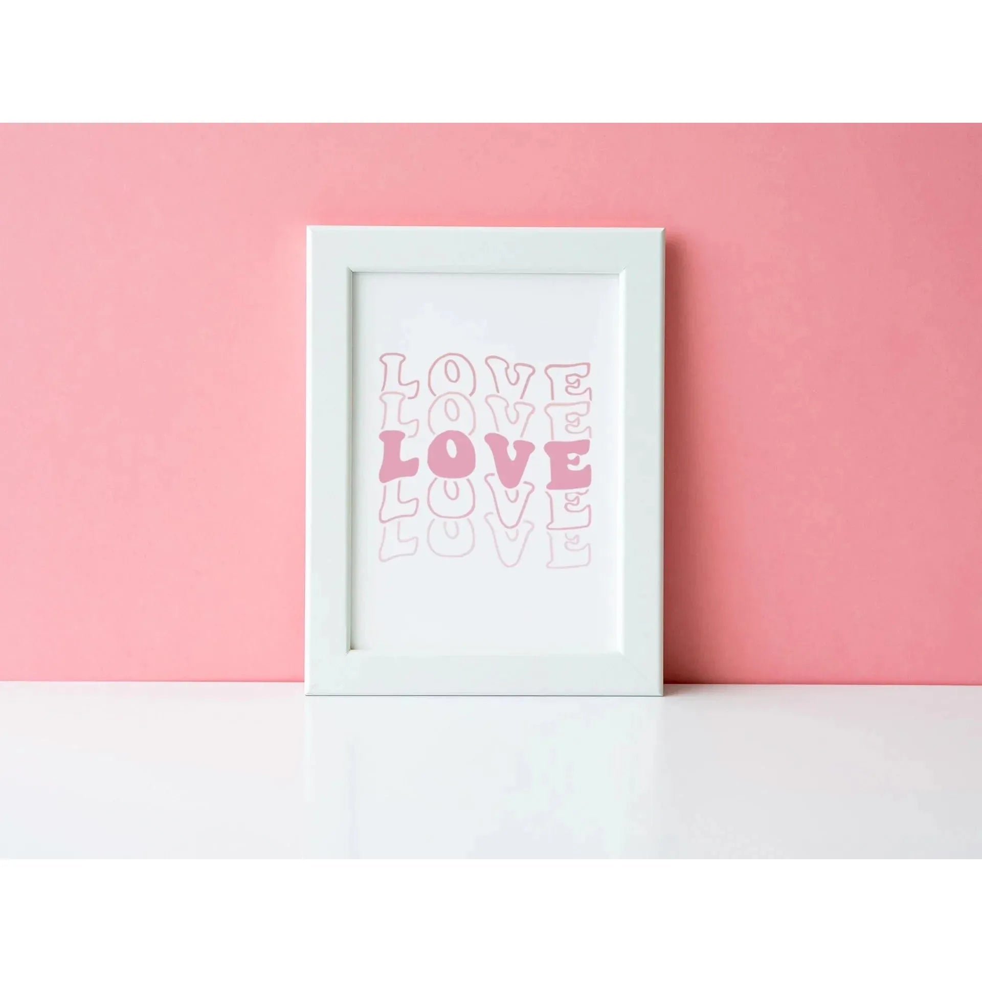 WinsterCreations™ Official Store Love Love Love Valentine's Day Home Wall Decor Print by WinsterCreations™ Official Store